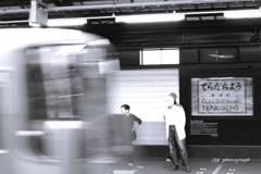 93年前の駅名標