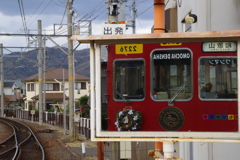 おもちゃ電車（ｸﾘｽﾏｽﾊﾞｰｼﾞｮﾝ)ミラー撮り