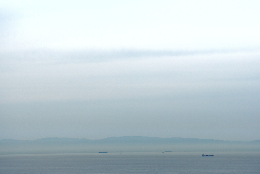 霞む紀伊半島