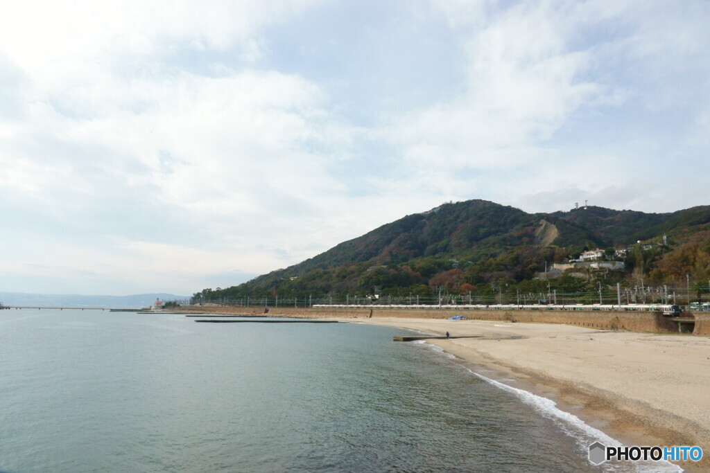 須磨の海　冬