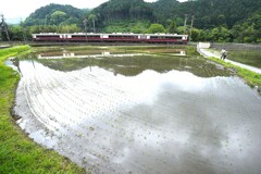 水無月の鉄道風景