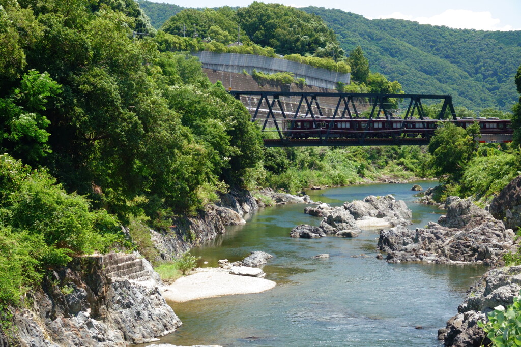 猪名川の渓谷