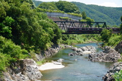 猪名川の渓谷