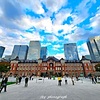 広角で撮った東京駅
