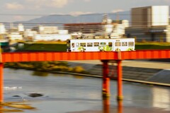 チン電流し　大和川下流風景