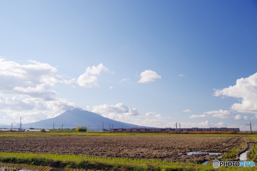 岩木山バック