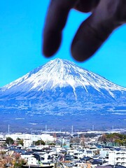 富士山をつまんでみたい
