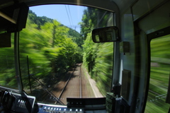 車内風景「緑➁」