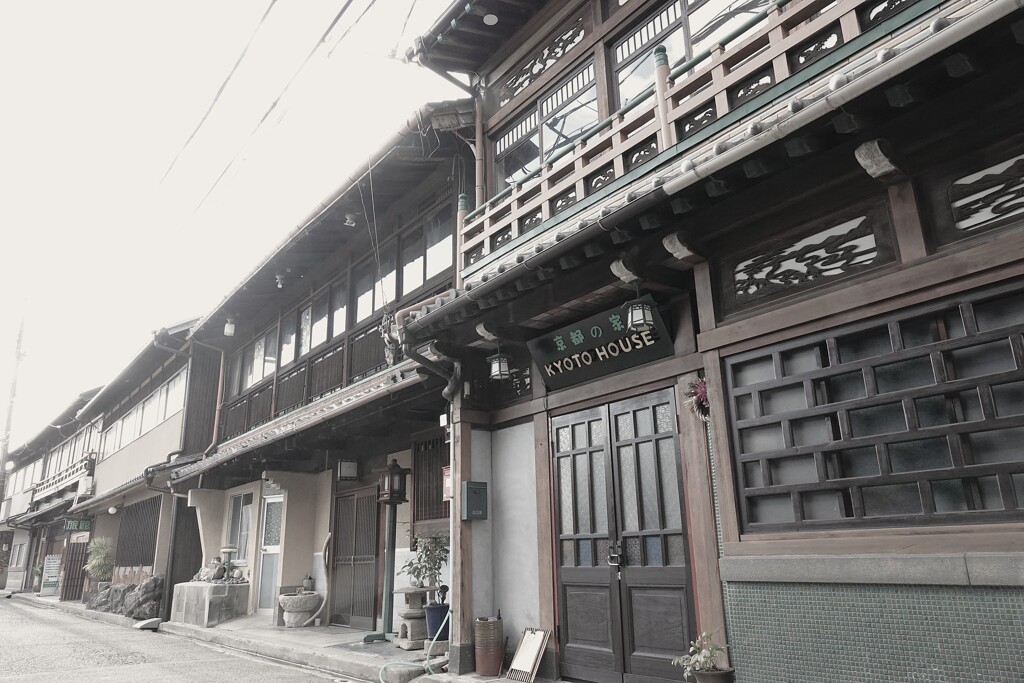 旧街道の宿場