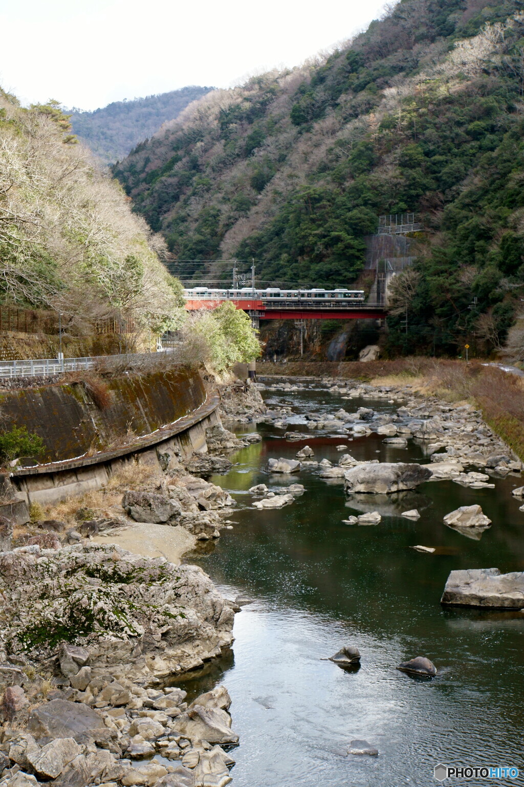 冬の武庫川渓谷