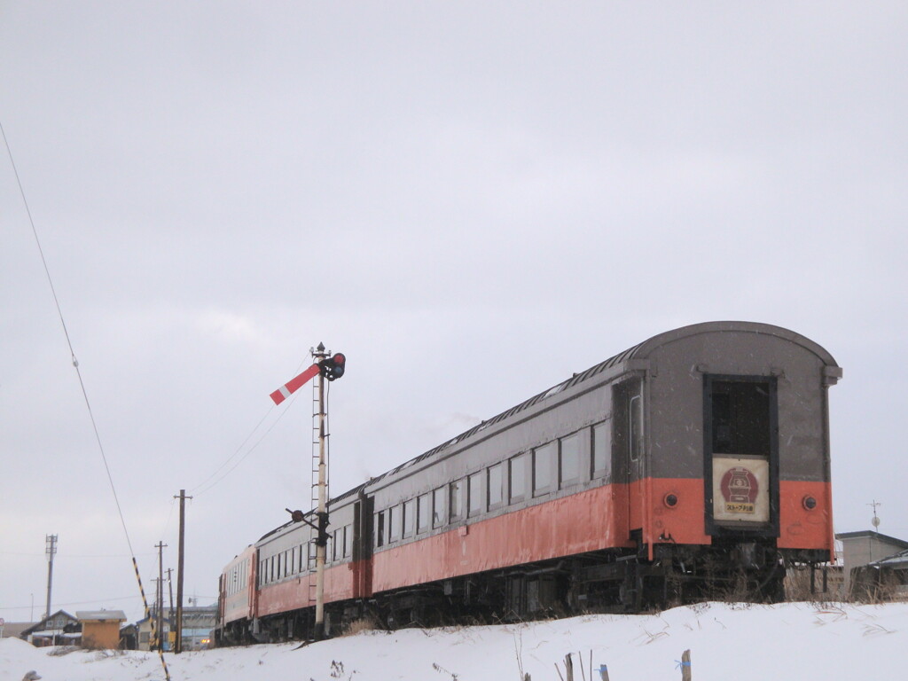津軽鉄道　冬景色