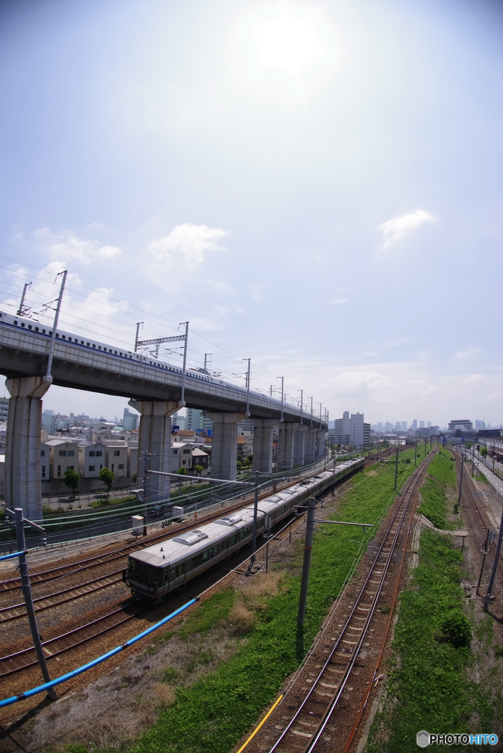 加島陸橋　de  フィッシュアイ