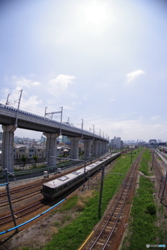 加島陸橋　de  フィッシュアイ