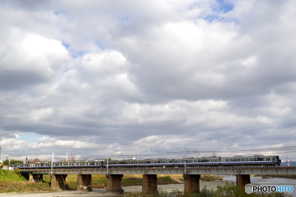 JR阪和線　大和川橋梁