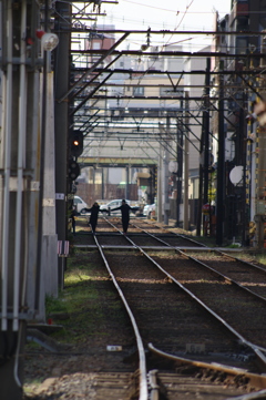 線路遊びはやめましょう