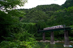 飛騨川を渡る  2