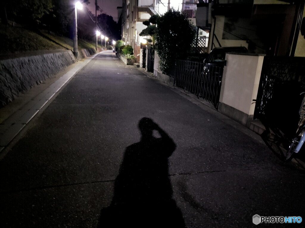 夜道　サスペンス風