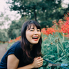 花と笑顔