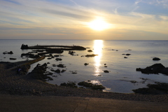 日本海夕日の丘公園から①