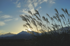 鈴鹿山脈夕暮れ