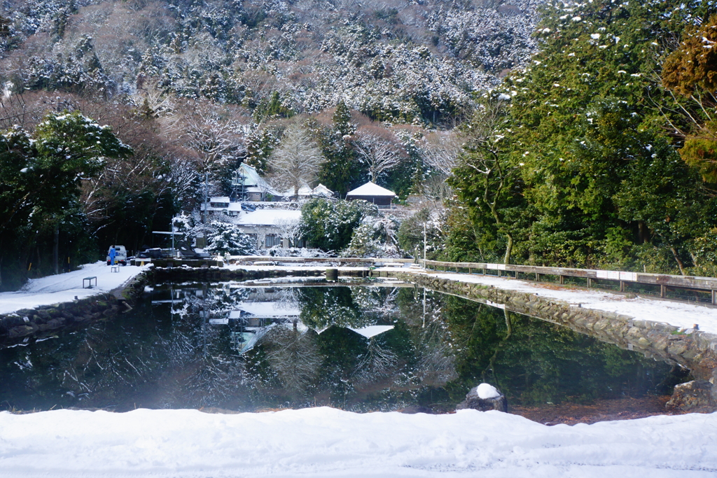 雪が止んで