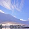 雪雲の切れ間に