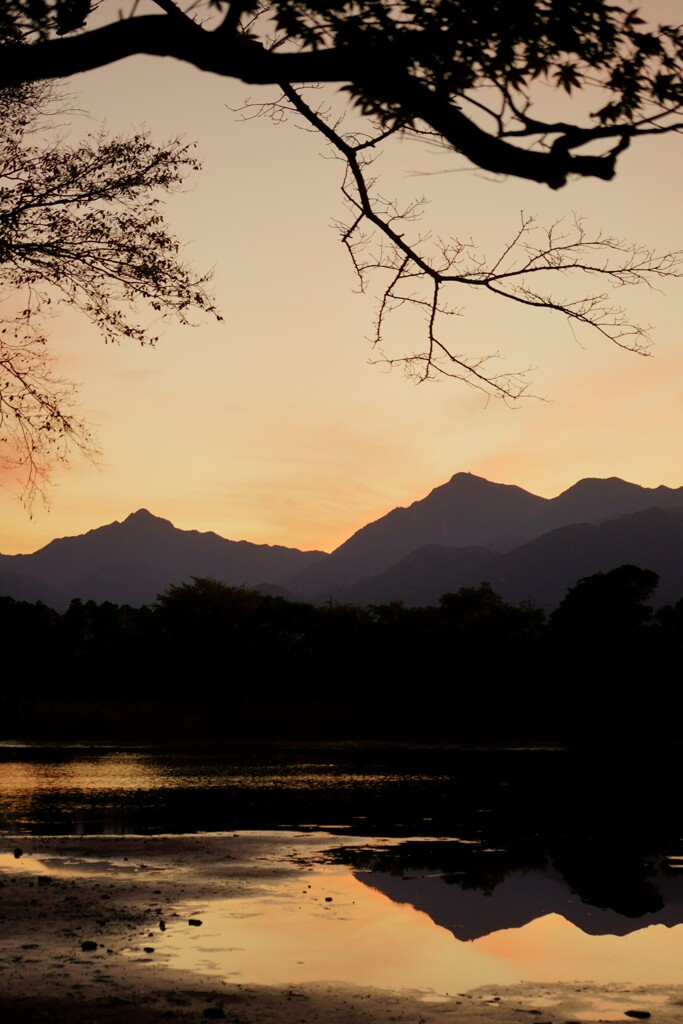 御在所岳夕景