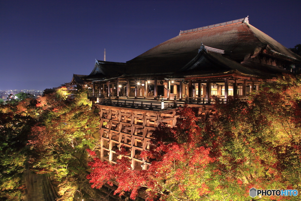 清水寺 ライトアップ (2016年)