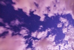 雲と星と月灯り