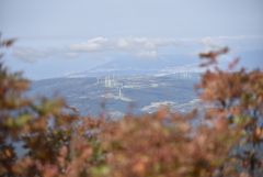 鳥海山五合目から見える風力発電