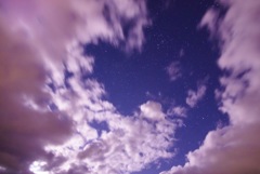 雲と星と月灯り②