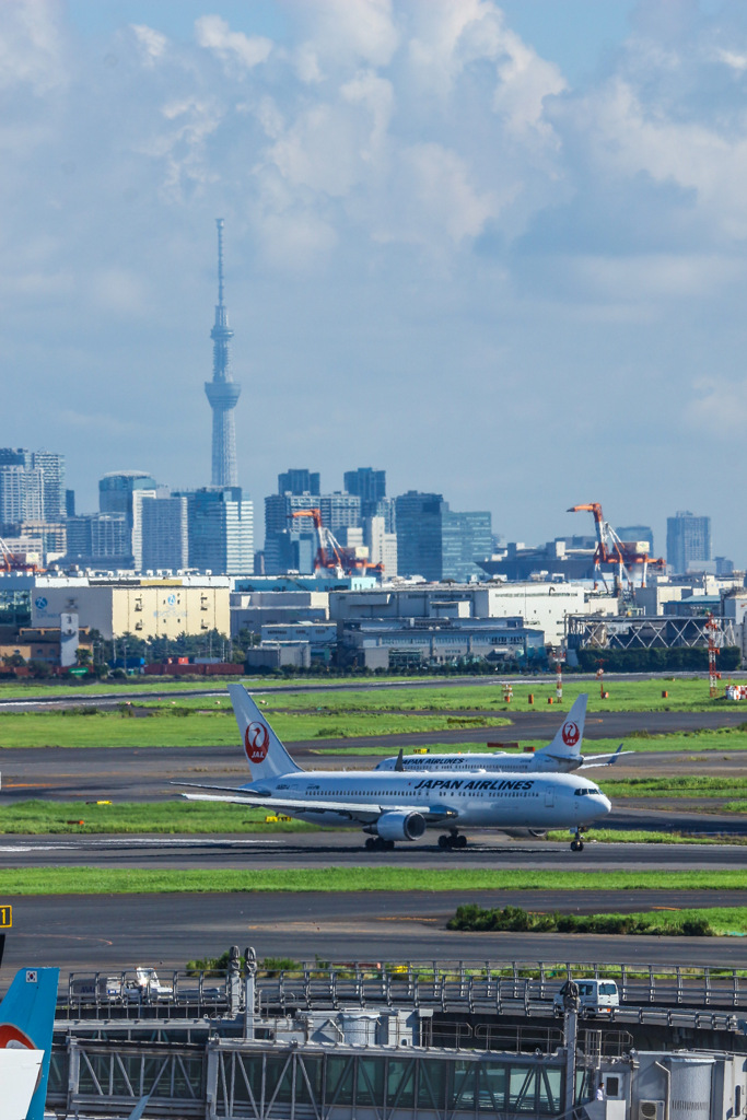 羽田空港にて