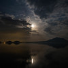 月夜の支笏湖