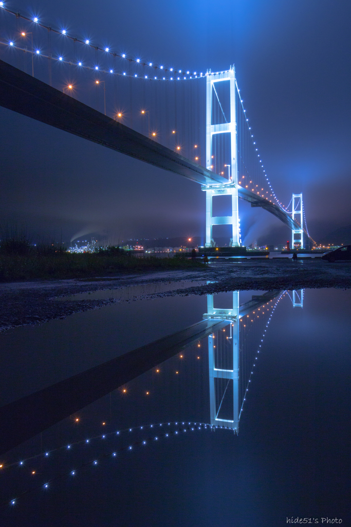 雨上がりの白鳥大橋