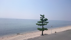 誰もいない琵琶湖