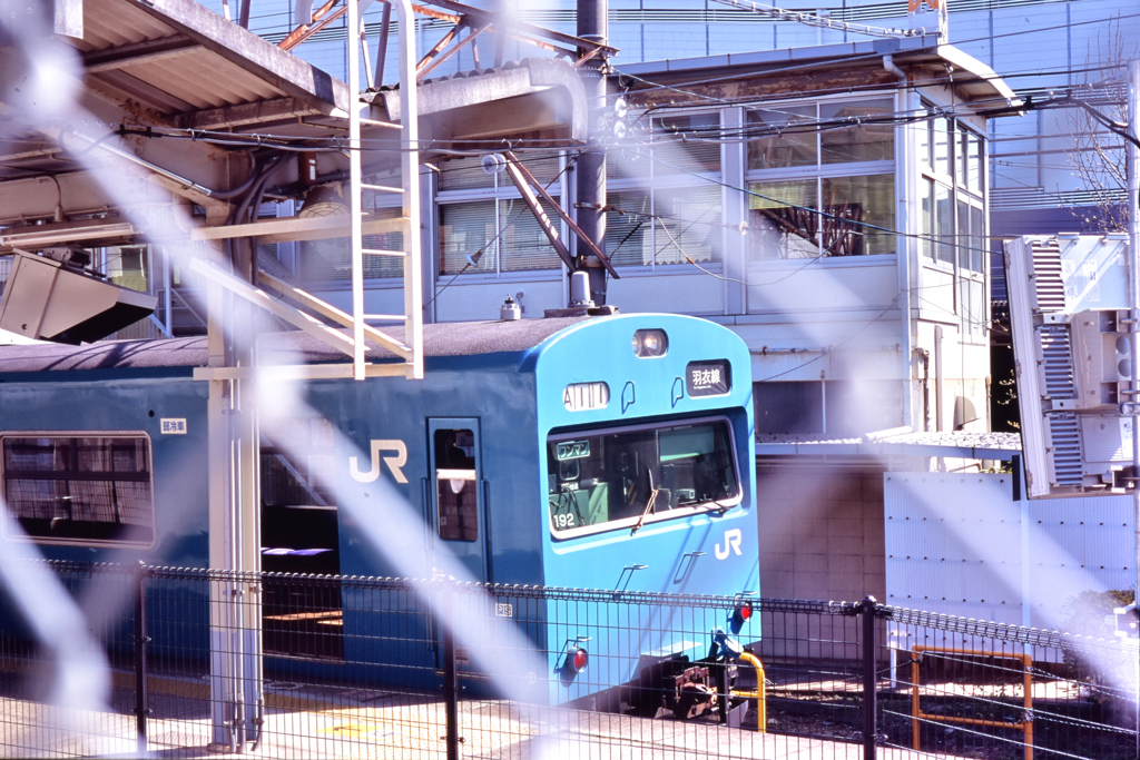青い電車②