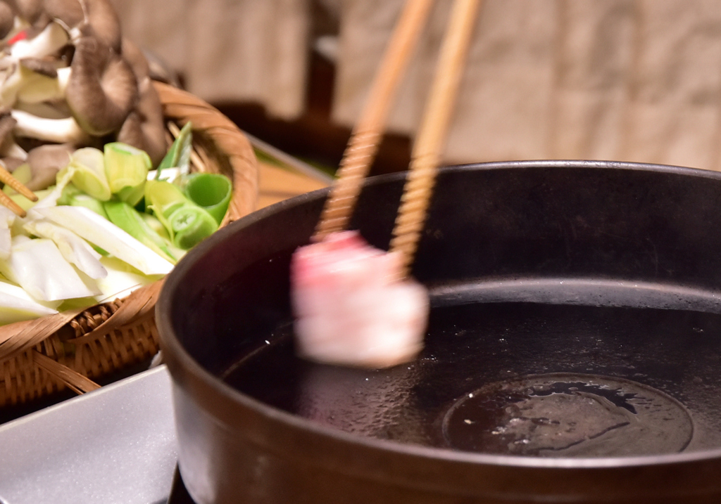 すき焼きの準備