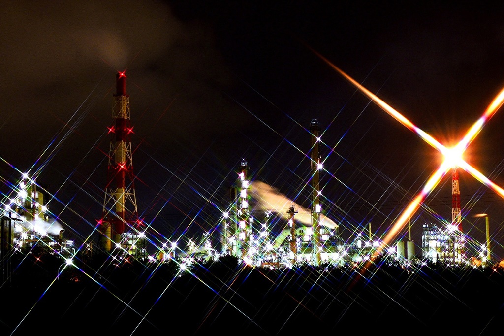 苫小牧工場夜景