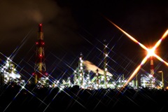 苫小牧工場夜景