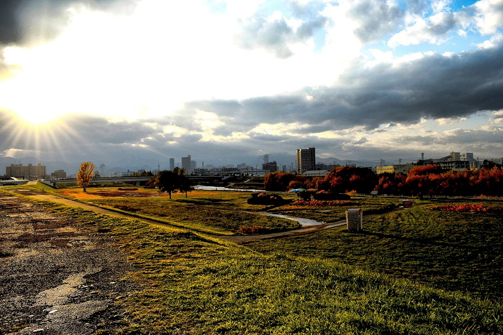 豊平川河川敷