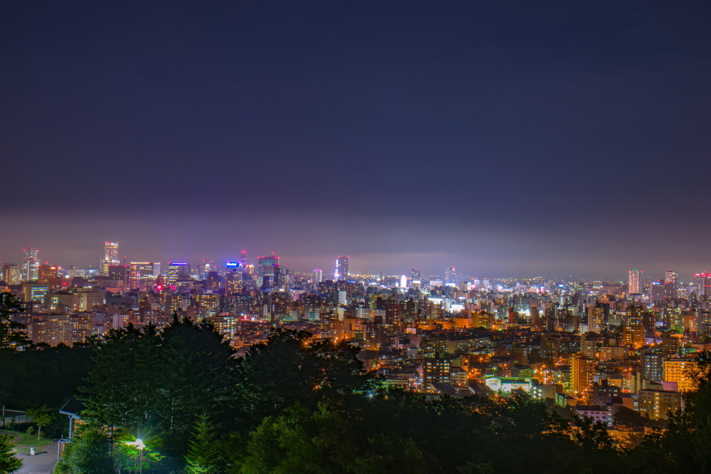 札幌夜景  旭山公園より2
