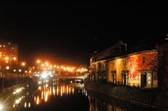 小樽運河の夜