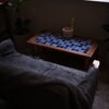 青色のテーブル席