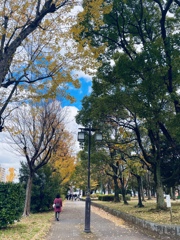 友と歩く道