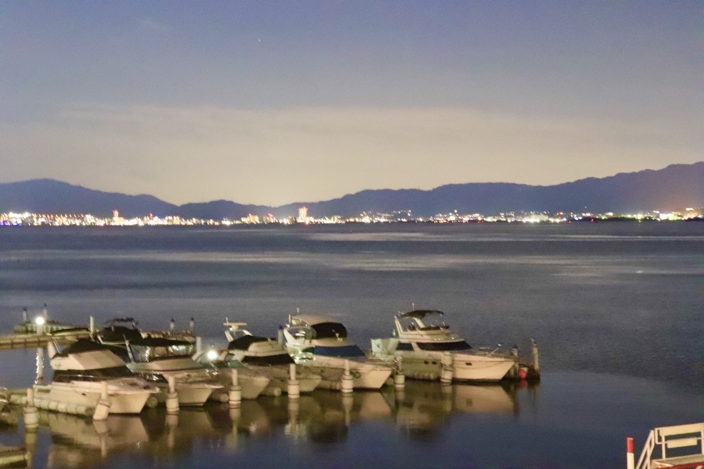 夜の青