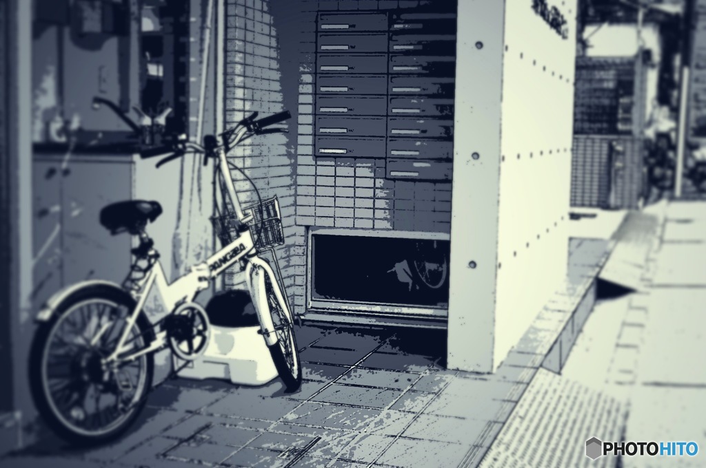 休日の街