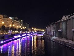 昨夜の 小樽運河