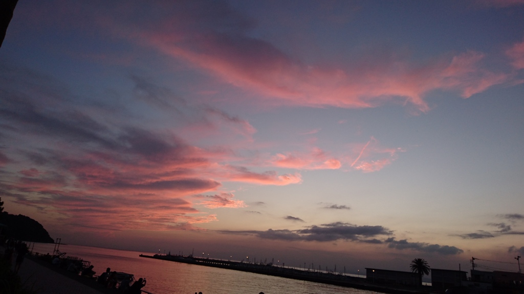 ピンクの江ノ島
