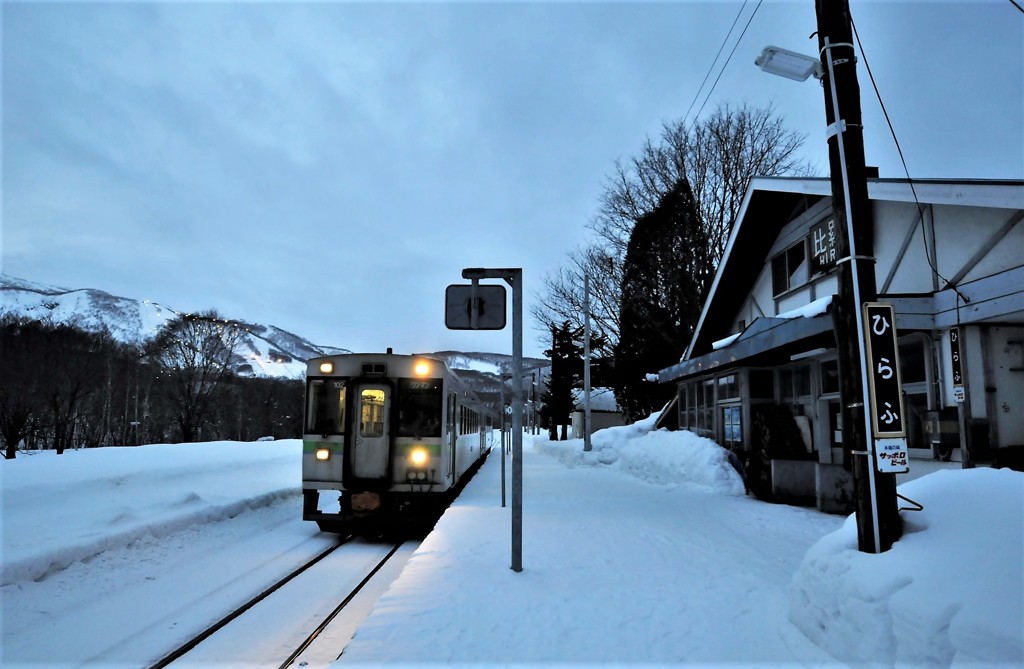冬の駅