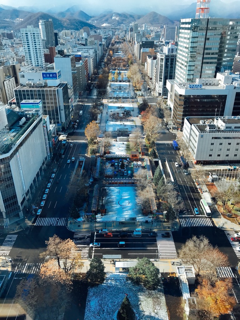 初冬の大通公園